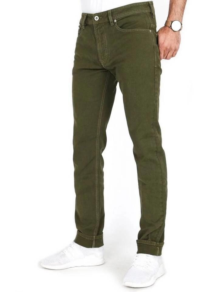 Diesel Slim-fit-Jeans Stretch Hose Olive Grün, Thavar XP-R R99S6 2 Diesel Slim-fit-Jeans Stretch Hose Olive Grün, Thavar XP-R R99S6 – Bild 2