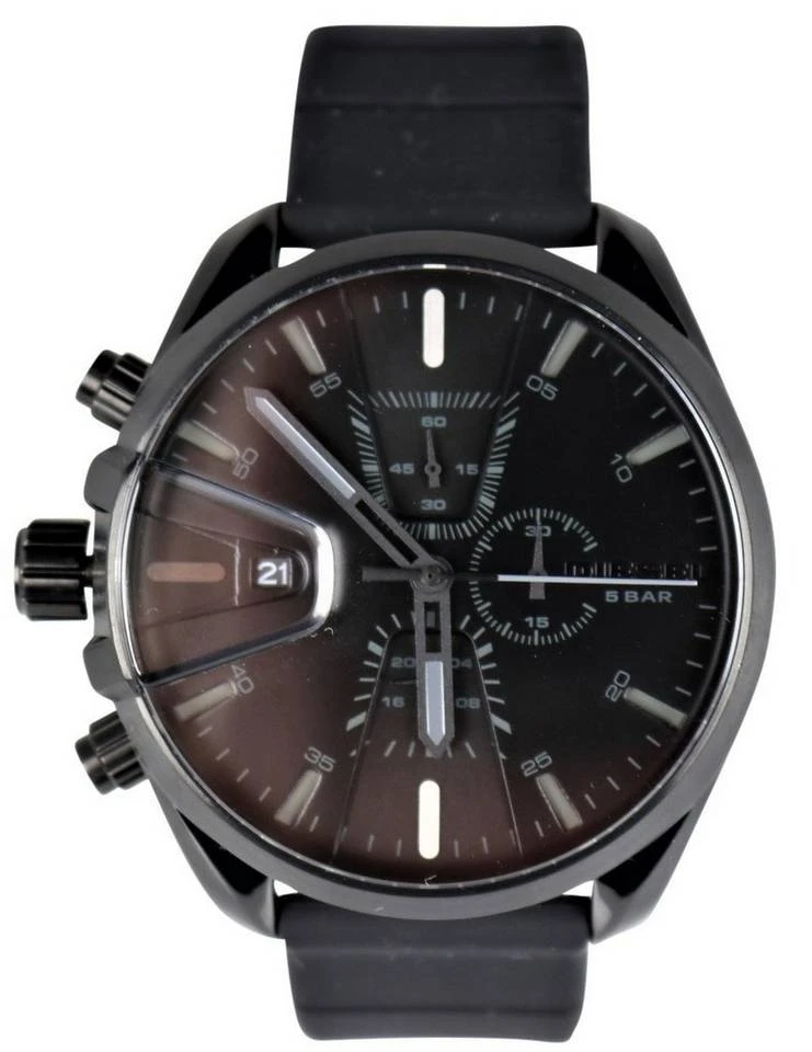 Diesel Quarzuhr »Herren Armbanduhr DZ4507 MS9 schwarz, Chronograph, Silikonarmband« 1 Diesel Quarzuhr »Herren Armbanduhr DZ4507 MS9 schwarz, Chronograph, Silikonarmband«
