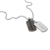Diesel Kette mit Anhänger »DOUBLE DOGTAGS, DX1257040«, Mit Zirkonia