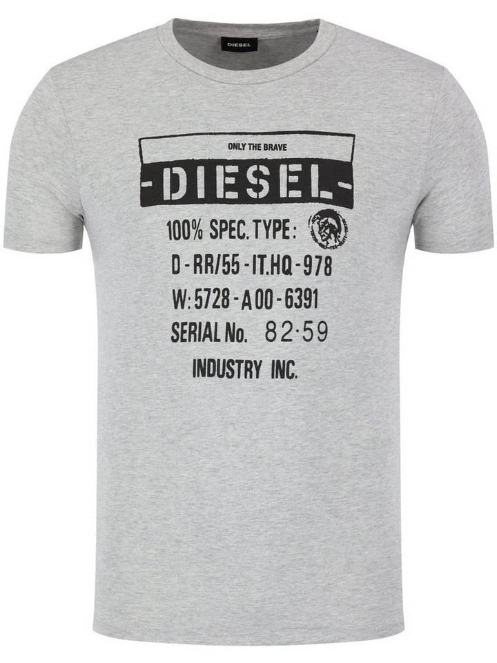 Diesel T-Shirt »Regular Fit Rundhals T-DIEGO-S1 Grau« 4 Diesel T-Shirt »Regular Fit Rundhals T-DIEGO-S1 Grau« – Bild 4