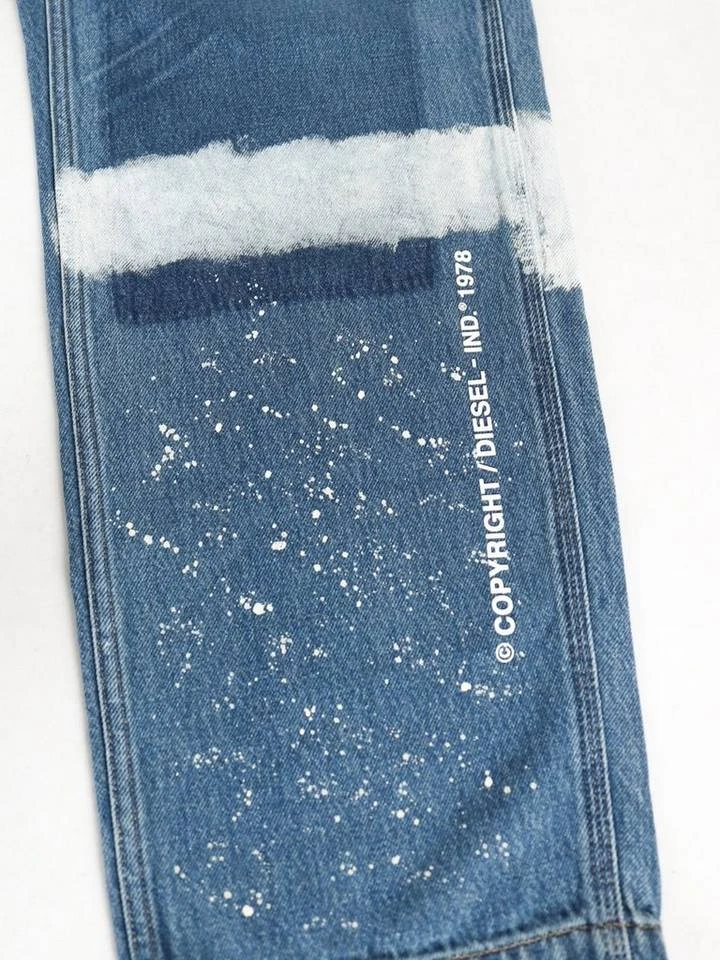 Diesel Relax-fit-Jeans Painted Look Hose D-Franky 009CB - W32 L32 5 Diesel Relax-fit-Jeans Painted Look Hose D-Franky 009CB - W32 L32 – Bild 5