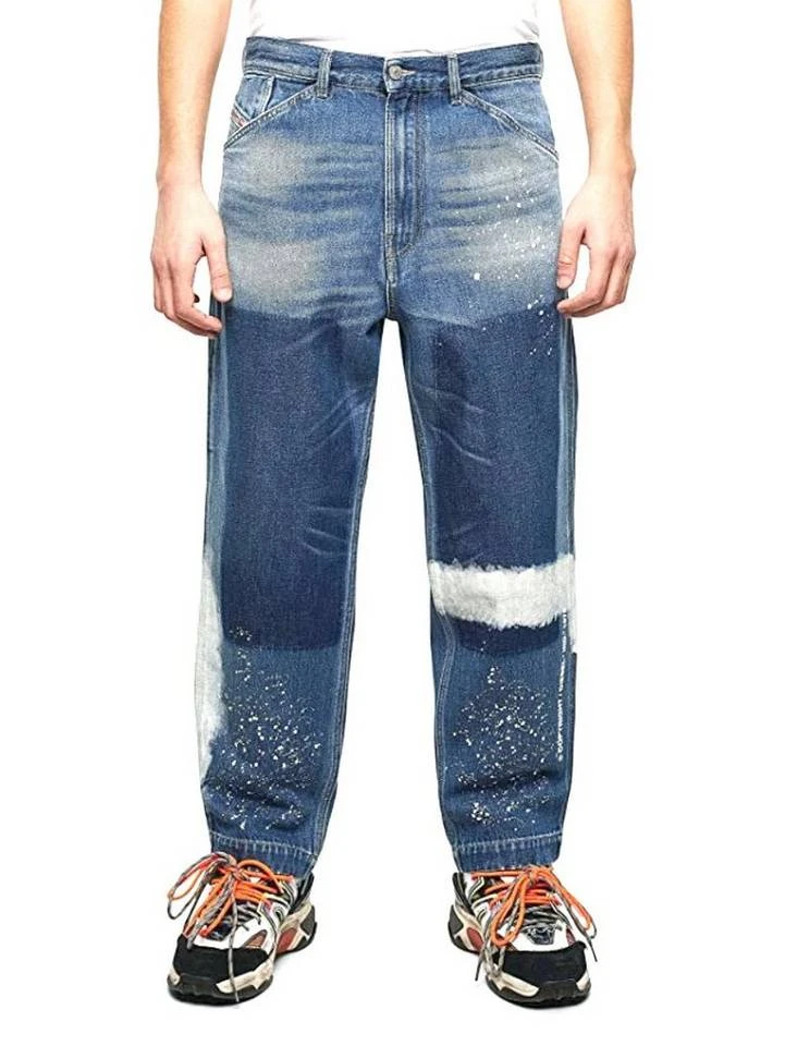 Diesel Relax-fit-Jeans Painted Look Hose D-Franky 009CB - W32 L32 1 Diesel Relax-fit-Jeans Painted Look Hose D-Franky 009CB - W32 L32