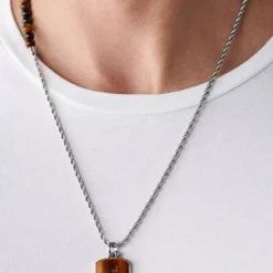 Diesel Kette mit Anhänger »SINGLE DOGTAGS, DX1318040«, mit Achat und Tigeraugen -Diesel Verkäufe 1b12a0ab e53c 5d35 9e3b 48663e761f3d