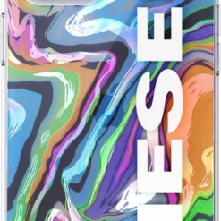 Diesel Smartphone-Hülle »Clear Case Digital Holographic AOP SS21« iPhone 12 Pro Max 15,5 cm (6,1 Zoll)