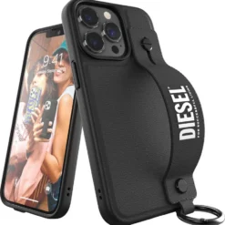 Diesel Smartphone-Hülle »Leather Tech Chain Handstrap Case FW21« iPhone 13, iPhone 13 Pro 15,5 cm (6,1 Zoll) -Diesel Verkäufe 26fcf326 bd2e 55fd 8eae 238d0ae0f781