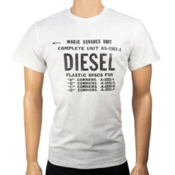 Diesel T-Shirt »00SXE6-0091A-100« weiss