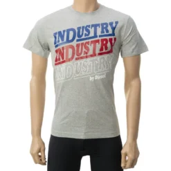 Diesel T-Shirt »Industry« Blau, Grau, Dunkelblau -Diesel Verkäufe 397f2dc8 5123 4224 8761 eb40d4fa0bf0