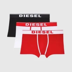 Diesel Boxershorts »Damien Classic Trunk« (3 Stück) im 3er Pack Grau#ft5_slash#oliv#ft5_slash#blau, Schwarz#ft5_slash#weiß#ft5_slash#rot, Schwarz#ft5_slash#weiß#ft5_slash#blau, Rot#ft5_slash#hellblau#ft5_slash#blau