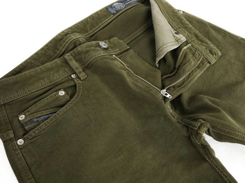 Diesel Slim-fit-Jeans Stretch Hose Olive Grün, Thavar XP-R R99S6 4 Diesel Slim-fit-Jeans Stretch Hose Olive Grün, Thavar XP-R R99S6 – Bild 4