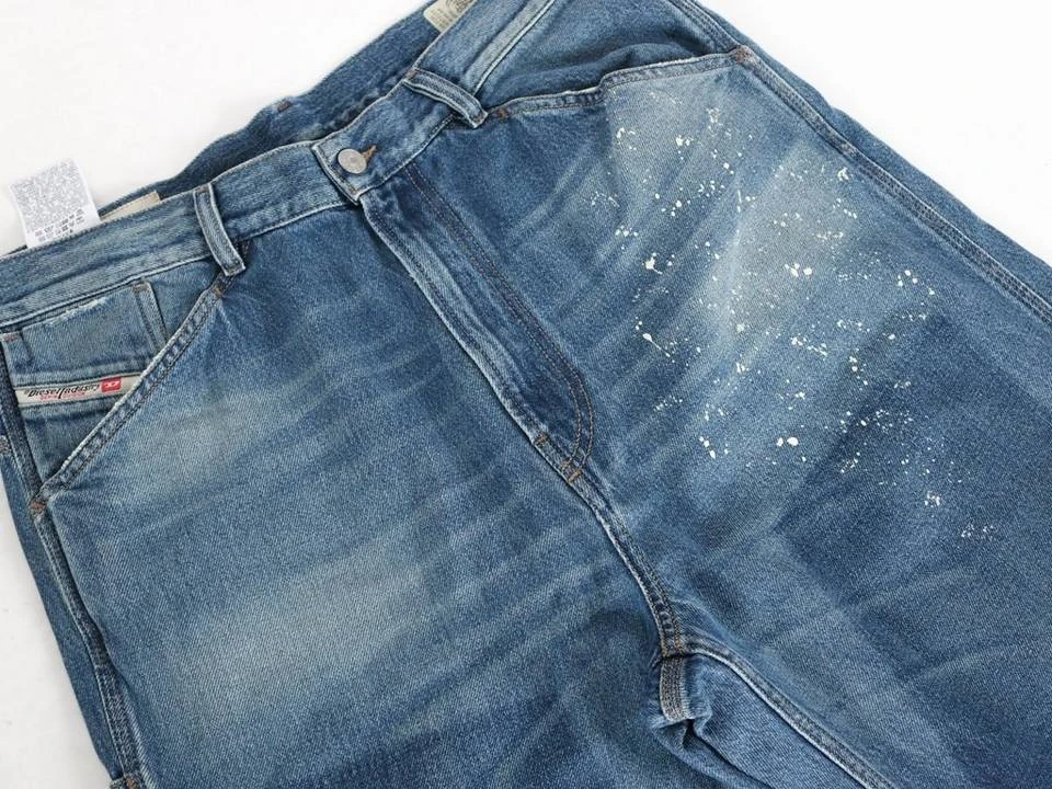 Diesel Relax-fit-Jeans Painted Look Hose D-Franky 009CB - W32 L32 4 Diesel Relax-fit-Jeans Painted Look Hose D-Franky 009CB - W32 L32 – Bild 4