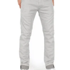 Diesel Tapered-fit-Jeans Herren Regular Tapered Fit Jogg Jeans Stretch Hose Hell Grau Krooley-NE R468T