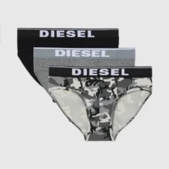 Diesel Slip »Andre Classic Brief« im 3er Pack Blau#ft5_slash#Schwarz, Grün#ft5_slash#Schwarz, Grau#ft5_slash#Schwarz