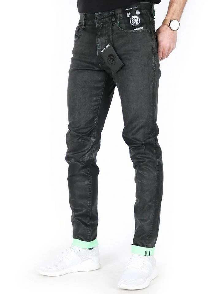 Diesel Slim-fit-Jeans Schwarz Beschichtet Knöchellang - D-Strukt 009DU W32 2 Diesel Slim-fit-Jeans Schwarz Beschichtet Knöchellang - D-Strukt 009DU W32 – Bild 2