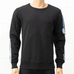 Diesel Rundhalspullover Schwarz