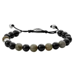 Diesel Armband »Beads, DX1325040«, mit Achat und Labradorit