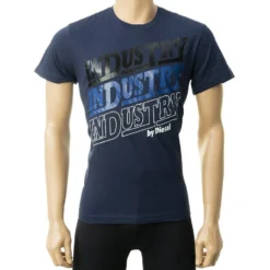 Diesel T-Shirt »Industry« Blau, Grau, Dunkelblau -Diesel Verkäufe 6d678d10 3c66 4f7c a012 88f99e7f88ae