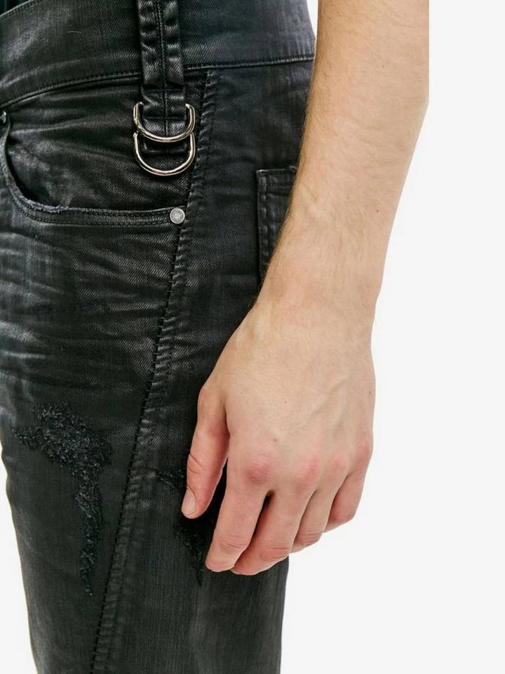 Diesel Ankle-Jeans Knöchellange Herren Stretch Hose beschichtet - Blanck 0671E 4 Diesel Ankle-Jeans Knöchellange Herren Stretch Hose beschichtet - Blanck 0671E – Bild 4