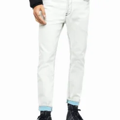 Diesel Ankle-Jeans Knöchellang Tapered Hellblau - D-Eetar 09BM W32