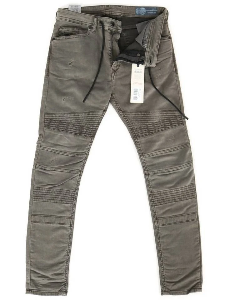 Diesel Skinny-fit-Jeans Biker Look Jogg Jeans Hose, Bakari-NE Grau 4 Diesel Skinny-fit-Jeans Biker Look Jogg Jeans Hose, Bakari-NE Grau – Bild 4