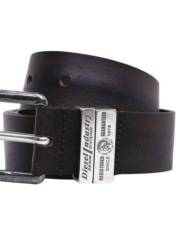 Diesel Ledergürtel »Herren Gürtel - Belts B-GUARANTEE, Echtleder,« Dunkelbraun, Schwarz 2 Diesel Ledergürtel »Herren Gürtel - Belts B-GUARANTEE, Echtleder,« Dunkelbraun, Schwarz – Bild 2