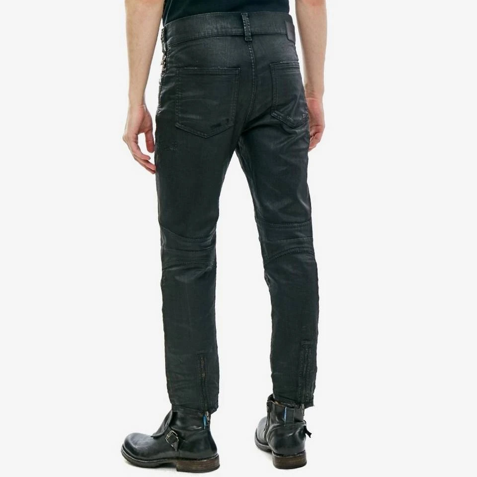 Diesel Ankle-Jeans Knöchellange Herren Stretch Hose beschichtet - Blanck 0671E 2 Diesel Ankle-Jeans Knöchellange Herren Stretch Hose beschichtet - Blanck 0671E – Bild 2