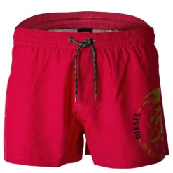 Diesel Badeshorts »Herren Badeshort Sandy - Badehose, Mohawk-Logo,« Hellblau, Schwarz, Pink