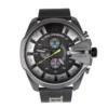 Diesel Quarzuhr »Herren Armbanduhr DZ4514 "only the brave" Mega Chief Edelstahl Meshband schwarz, Zifferblatt grau«