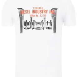 Diesel T-Shirt »Regular Fit Rundhals T-DIEGO-S13 Weiß« -Diesel Verkäufe c03f2fd6 77b5 5257 a19f e8b26e64bc69