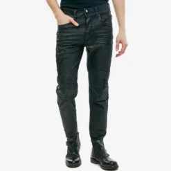 Diesel Ankle-Jeans Knöchellange Herren Stretch Hose beschichtet - Blanck 0671E