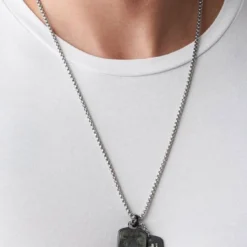 Diesel Kette mit Anhänger »Dog Tag, Double Dogtags, DX1327040«, mit Labradorit -Diesel Verkäufe e71d6481 224e 5c73 9fe7 f35e56fc2744